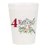12 Days of Christmas Frosted Cups / 12 Cups