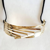 Eiffel Brass Collar Choker