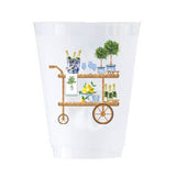 Bar Cart Frosted Cups S/8