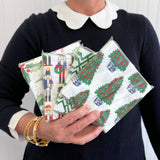 Green Bamboo Lattice Cocktail Napkins