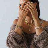 Round Beaded Bracelet: 5mm 14K Gold Filled