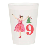 12 Days of Christmas Frosted Cups / 12 Cups