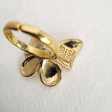 Brass ring adjustable butterfly Ring: Ring