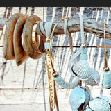 Orchard Wood Bangle and Brass Bracelet Set