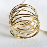Brass Infinity Wrap Ring