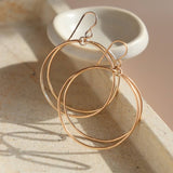 Parallel Hoops: 14k Gold Filled