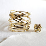Brass Infinity Wrap Ring