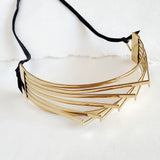 Eiffel Brass Collar Choker