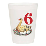 12 Days of Christmas Frosted Cups / 12 Cups