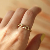 Harmony Chain Ring: 14K Gold Filled