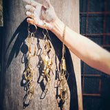 Geometric Brass Chain Necklace