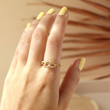 Harmony Chain Ring: 14K Gold Filled