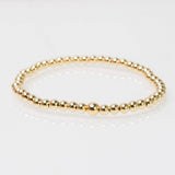 Round Beaded Bracelet: 4mm 14K Gold Filled