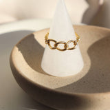 Harmony Chain Ring: 14K Gold Filled