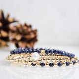 Round Beaded Bracelet: 5mm 14K Gold Fileed