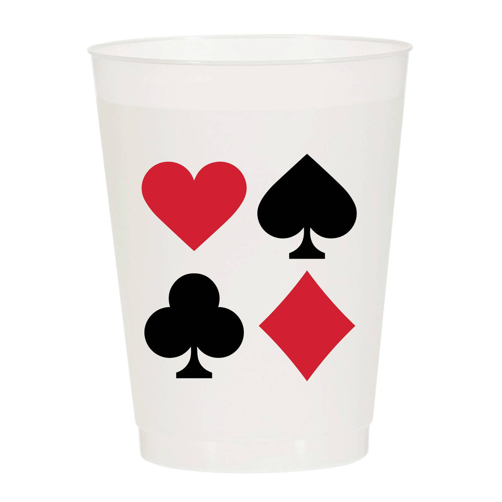 Card Game Frosted Cups S/6