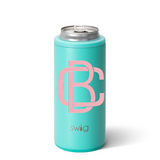 Sold Out - Personalized Skinny Can Cooler - Matte Aqua
