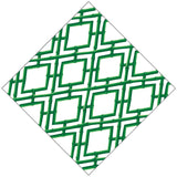 Green Bamboo Lattice Cocktail Napkins