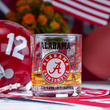 Sold Out - Alabama Crimson Tide Map Rocks Glass