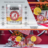 Sold Out - Alabama Crimson Tide Map Rocks Glass