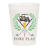 Fore Play Golf Frosted Cups S/10
