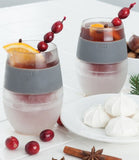 Sold Out - Wine FREEZE Cooling Cups S/2 - Coral