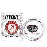 Sold Out - Alabama Crimson Tide Map Rocks Glass