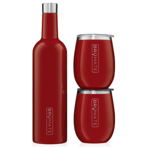 Red Wine Canteen and Two Red Wine Tumblers
