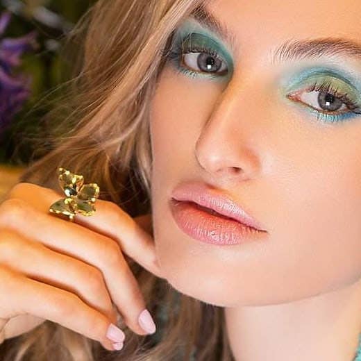 Brass ring  adjustable butterfly Ring: Ring