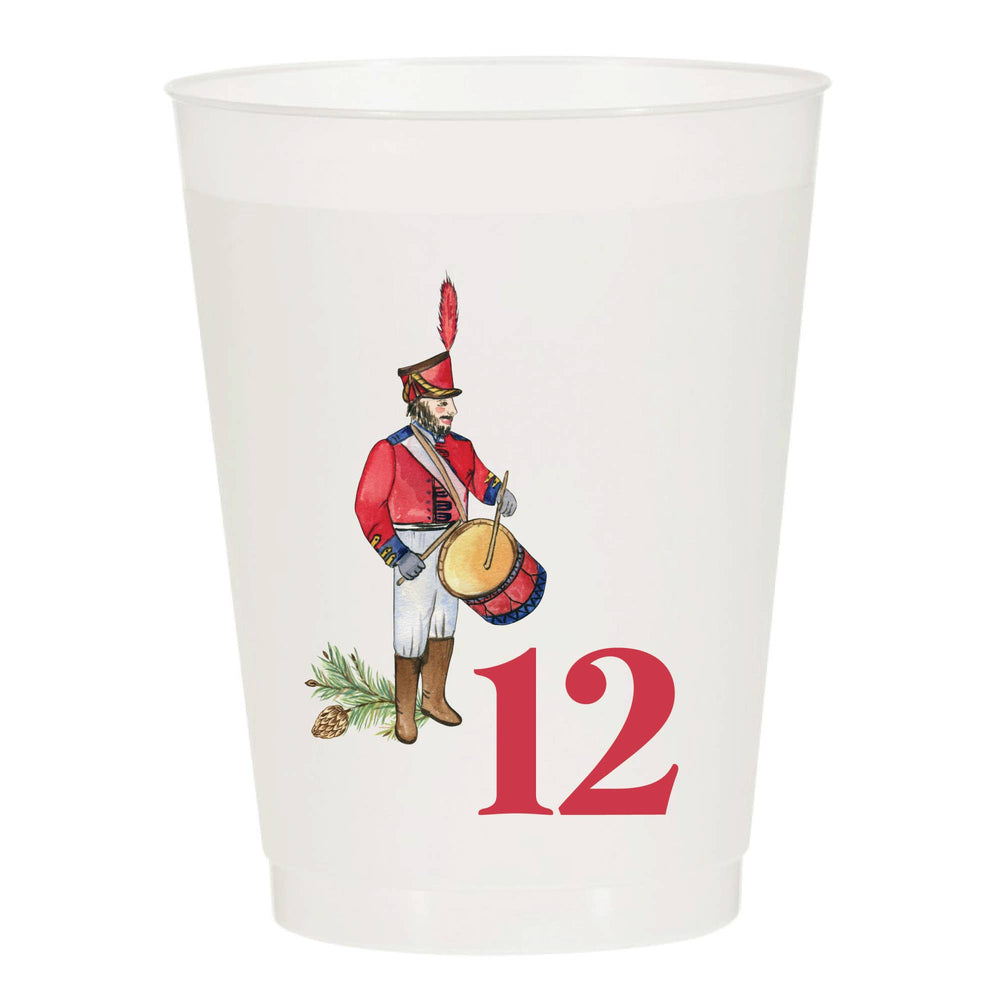 12 Days of Christmas Frosted Cups / 12 Cups
