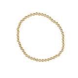 Round Beaded Bracelet: 4mm 14K Gold Filled