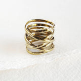 Brass Infinity Wrap Ring