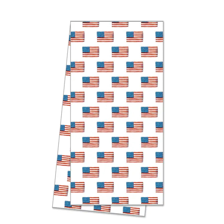 American Flag Bar Cart Towel