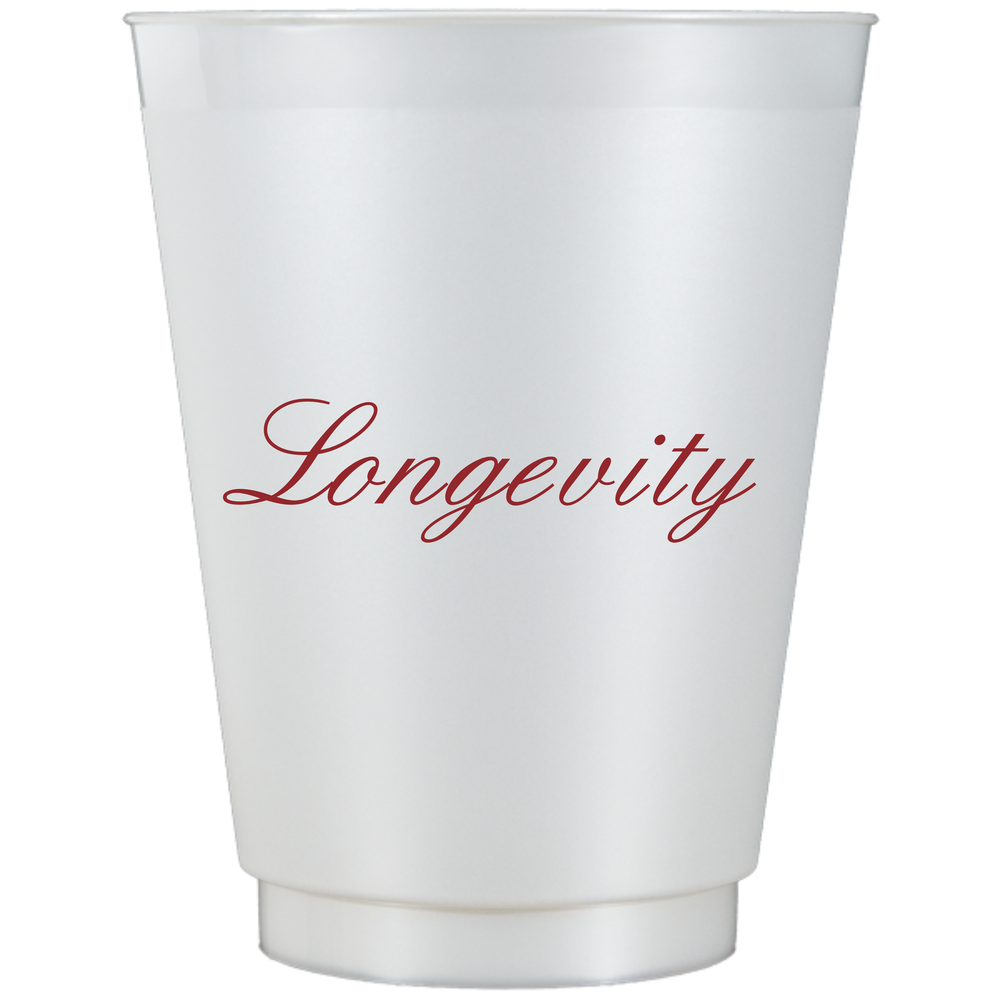 Longevity Frosted Cups / Set of 25