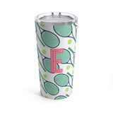 Tennis Racket Tumbler - Green