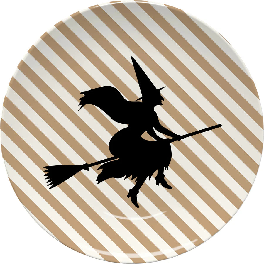 Witch Halloween Plate-Neutral