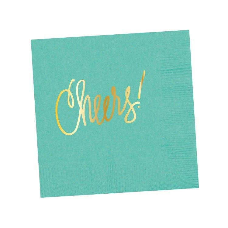 Sold Out - Cheers Cocktail Napkins - Robin's Nest Blue