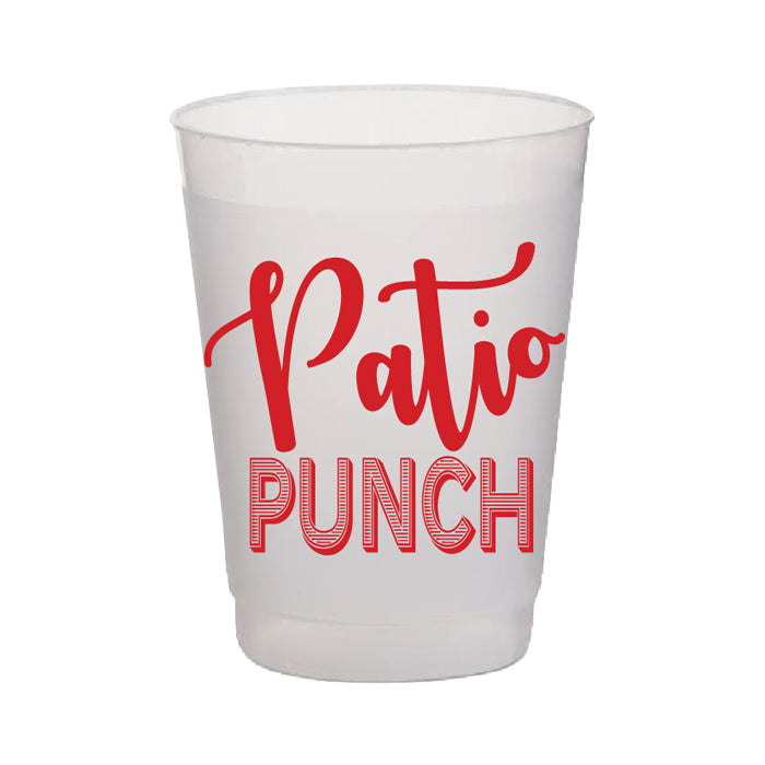 Patio Punch Frosted Cups Set/10