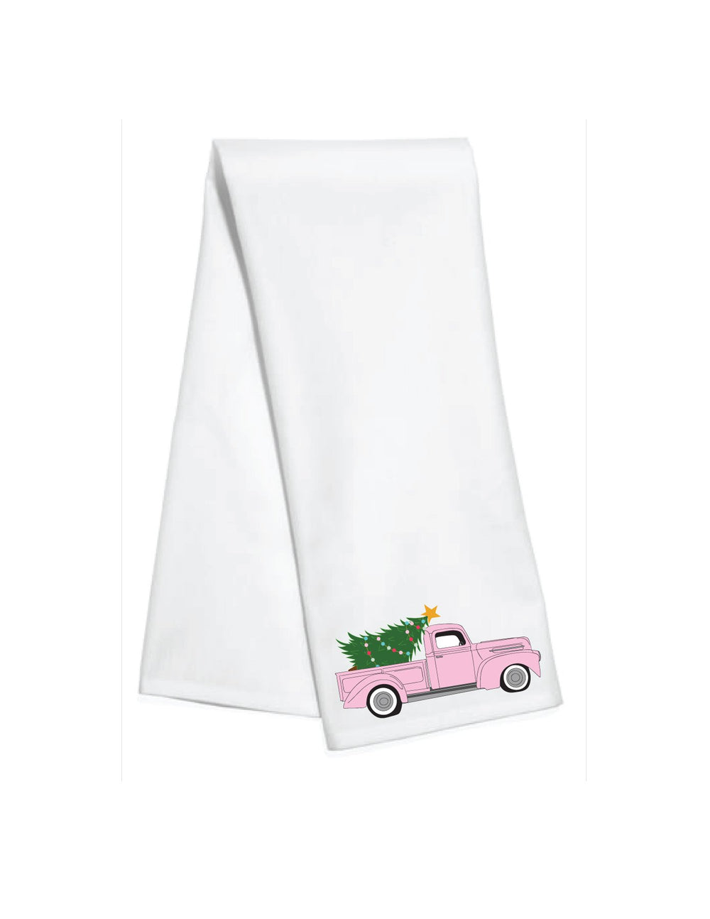 Sold Out - Pink Christmas Truck Bar Towel