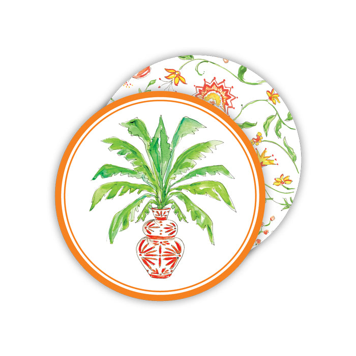 Palm Orange Coasters