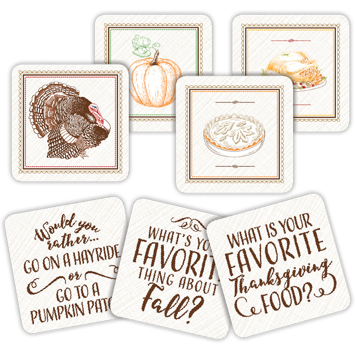 Sold Out - Thanksgiving Conversation Coasters