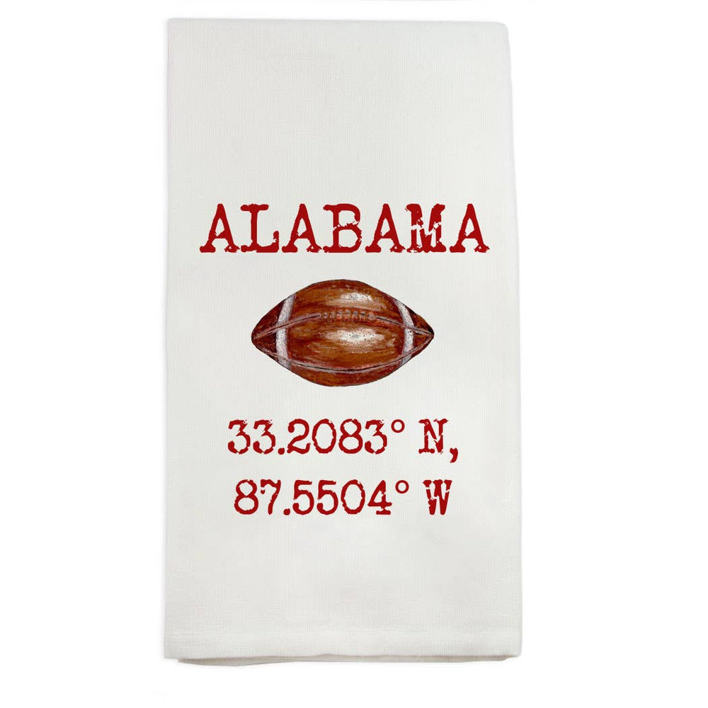 Alabama Crimson Tide Location Bar Cart Towel