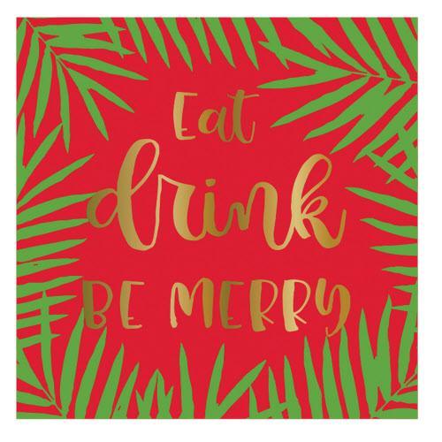 Sold Out - Eat Drink Be Merry Cocktail Napkins