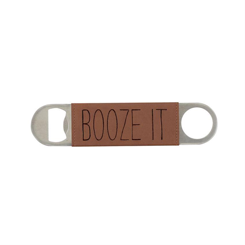 Sold Out - Leather Wrapped Bottle Opener - Booze It