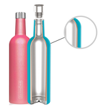 Illustration of Brumate's proprietary BevGuard™ technology which guarantees your drinks stay ice-cold and refreshing, without the metallic aftertaste other stainless steel products often have.