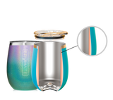 Illustration of Brumate's proprietary  BevGuard™ technology which guarantees your drinks stay ice-cold and refreshing, without the metallic aftertaste other stainless steel products often have. 