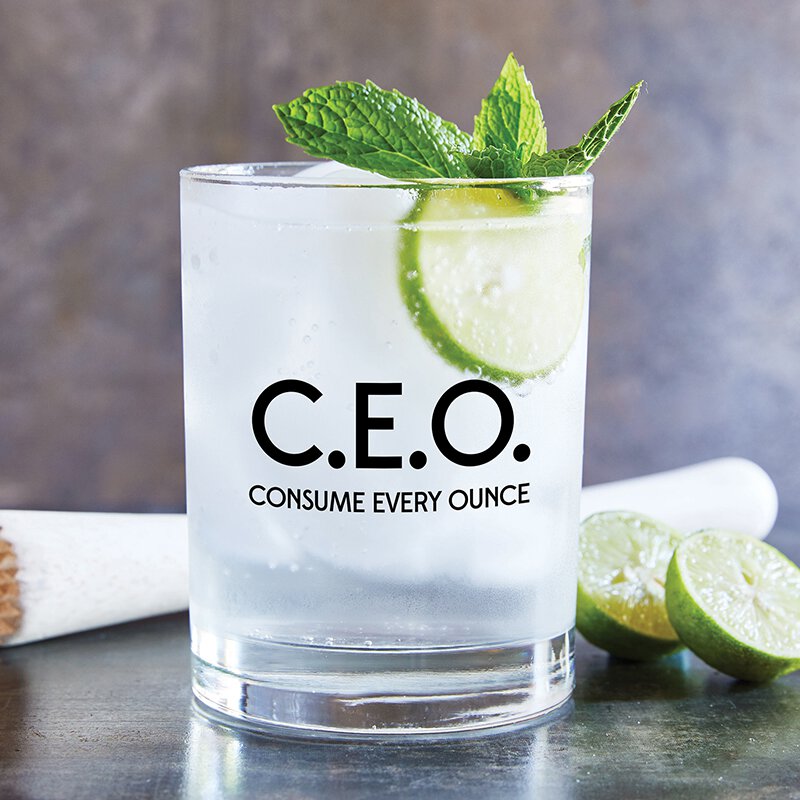 Sold Out - C.E.O Consume Every Ounce Rocks Glass