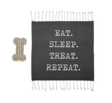 Sold Out - Eat Sleep Treat Repeat Dog Toy and Blanket