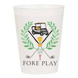 Fore Play Golf Frosted Cups S/6