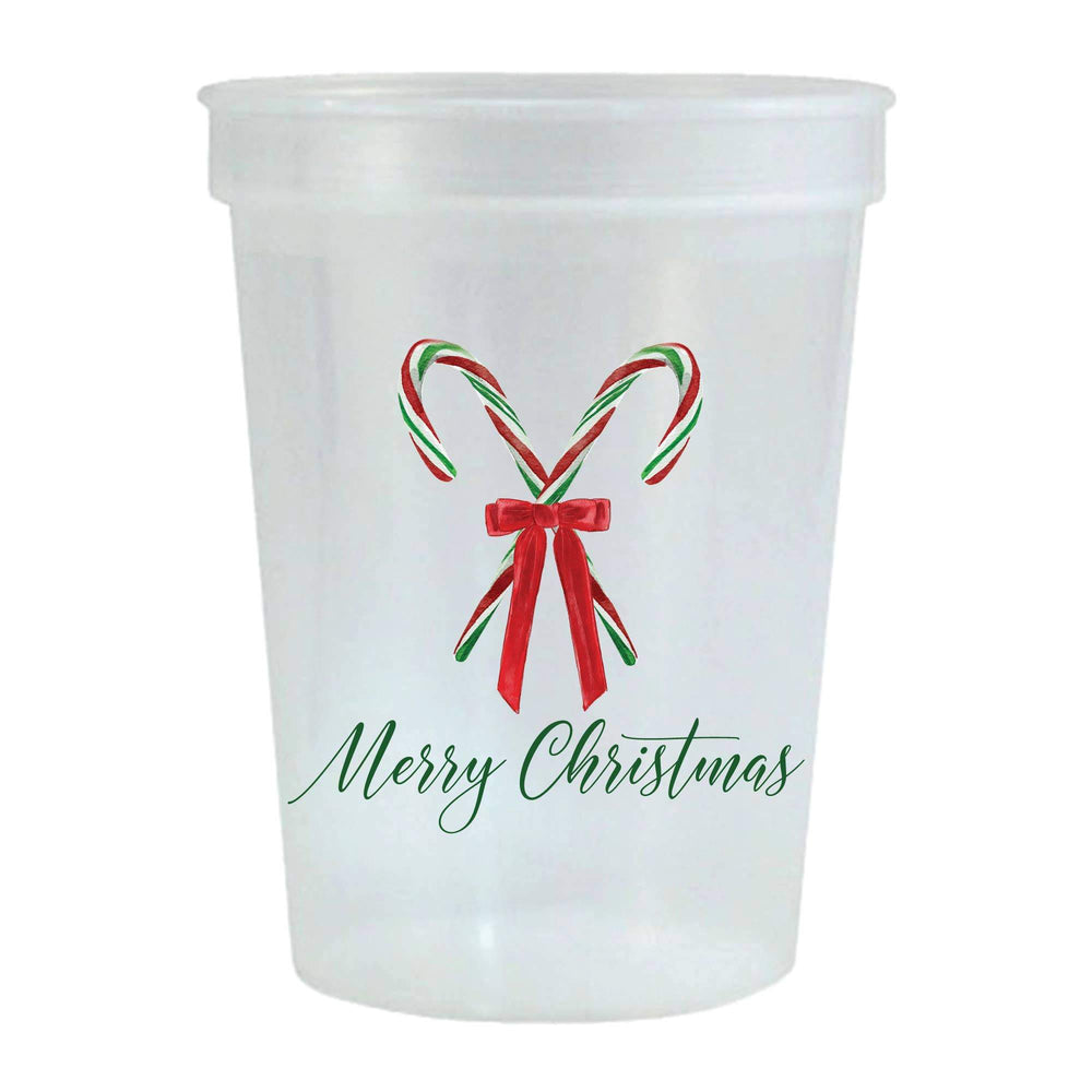 Sold Out - Merry Christmas Candy Canes Cups S/6